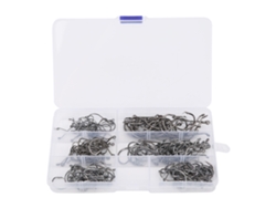 Kit De Anzuelos De Pesca Con Manivela Descentrada De Acero Al Carbono Para Cebos Blandos - Fácil Captura