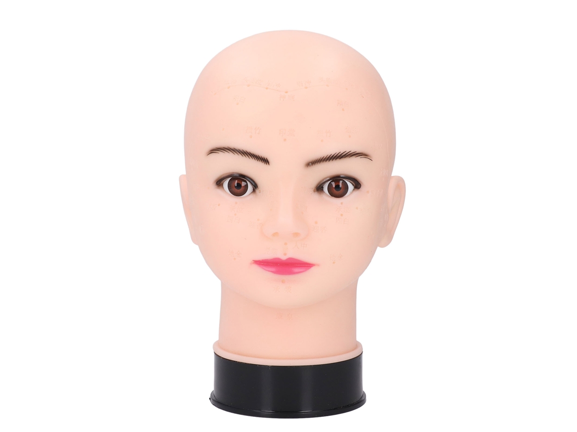 Cabeça De Boneco Sem Cabelo Para Treinamento De Maquiagem E Exibição De Perucas