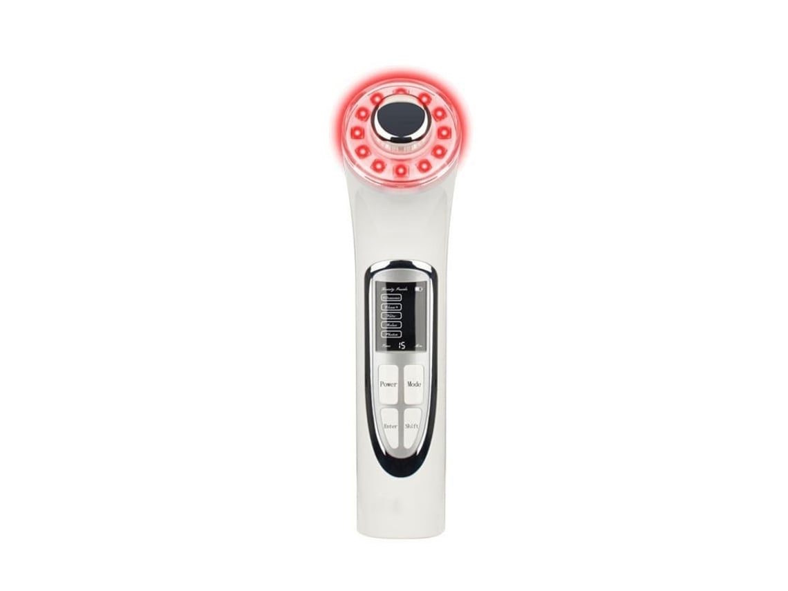 Varita Terapia para la Piel Masajeador Facial 5 en 1 Onda Iónica Galvánica Relajación y Modos de Terapia de Luz Led Roja Verde Azul Blanco YEMAESRE