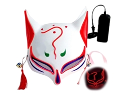 Ats-cubre Rostro Led Para Halloween Disfraz Carnaval Mascara Fiesta Decoracion Accesorios