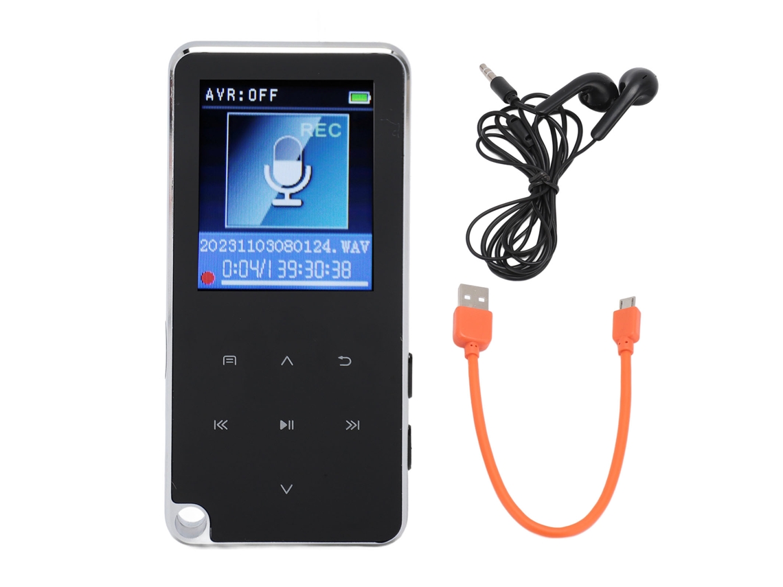 Reproductor De Música Mp3 Con Bluetooth 5.2, Altavoz Hd Hifi, 16 Gb De Memoria, Compatible Con Tarjeta De Memoria De 128 Gb, Portátil.