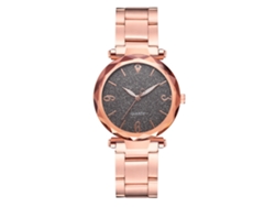 Reloj De Pulsera De Aleación Para Mujer Con Esfera Geométrica Y Movimiento De Cuarzo (gris)