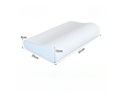 Almohada Para El Cuello Con Espuma Viscoelástica Transpirable Para Proteger El Cuello (azul) Cuich