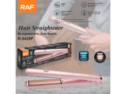 (Rosa) Rizador 2 en 1 - Plancha para el cabello - Placas de cerámica - Alisado en seco y húmedo - Flequillo con flequillo largo