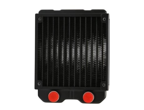 HURRISE Pc Radiador intercambiador de calor de 24 tubos para sistema de refrigeración de computadora Caja de computadora
