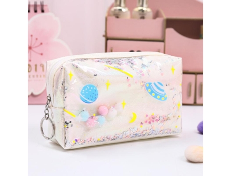 Case de Maquillaje de Brillo de Estrella de Gran Capacidad para Bolsillo de Lápiz de Lápiz Grande