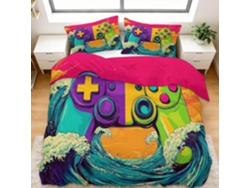 Juego Ropa Cama Diseño Funda Nórdica Microfibra Juego Almohada Funda Piezas 240x260 Cm 240 X 260 65