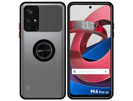 Carcasa Xiaomi POCO M4 Pro 5G TUMUNDOSMARTPHONE Anillo Negro