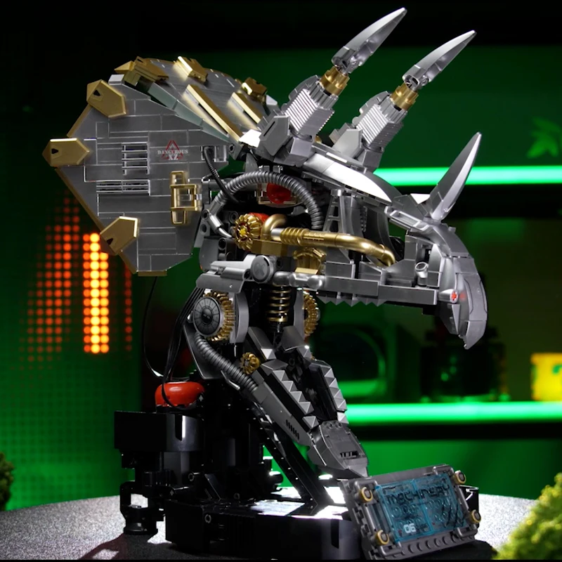 (926 Piezas) Juguete Eléctrico De Simulación De Modelo De Dinosaurio Mecánico Para Construir Bloques