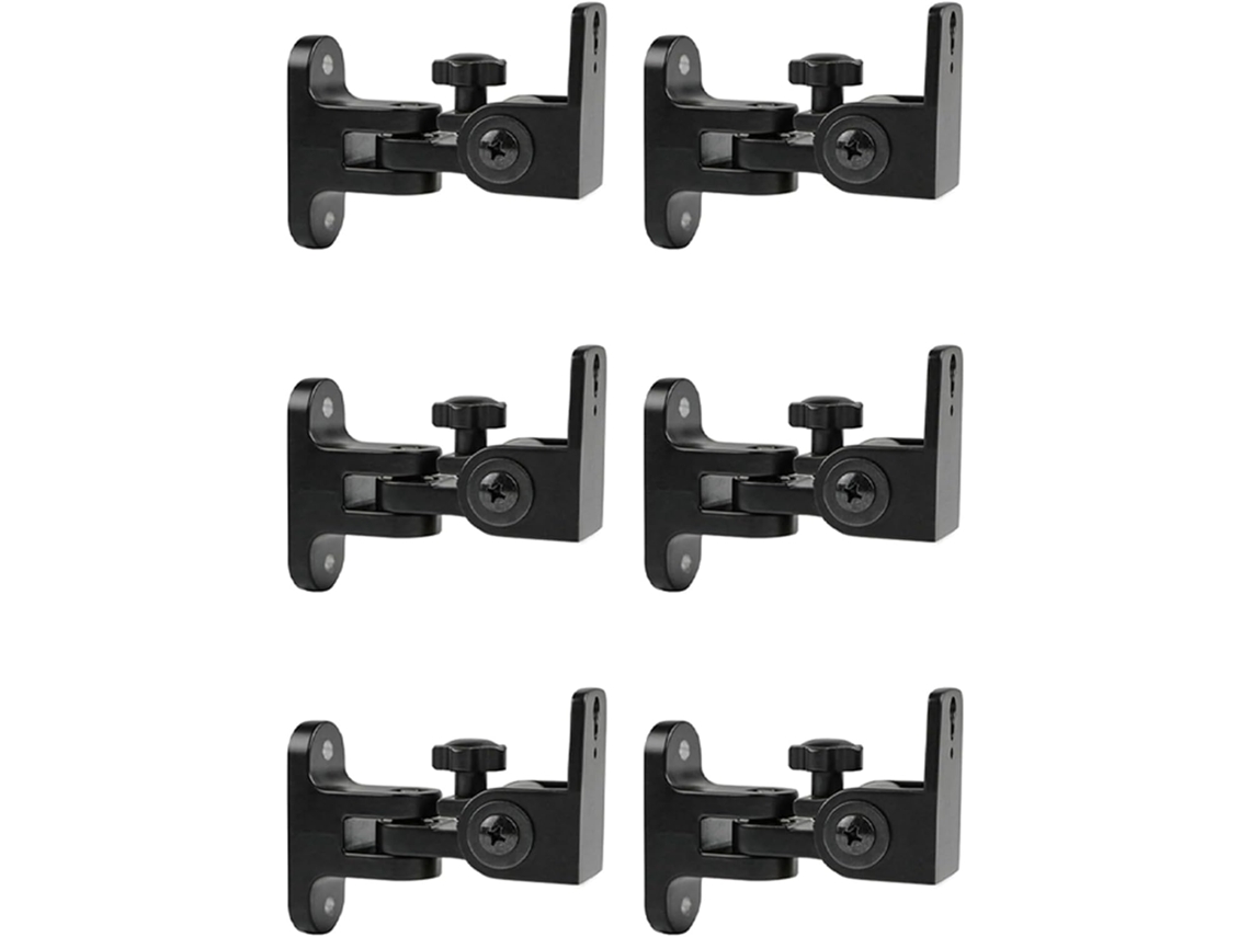 Juego De 6 Soportes De Pared Universales De Aleación De Zinc Para Altavoces