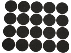 200 Almohadillas Redondas De Fieltro Para Proteger Los Suelos De Mesas Y Sillas (color Negro).