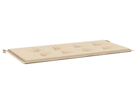 Cojín de banco de jardín tela Oxford beige VIDAXL (120x50x3cm)