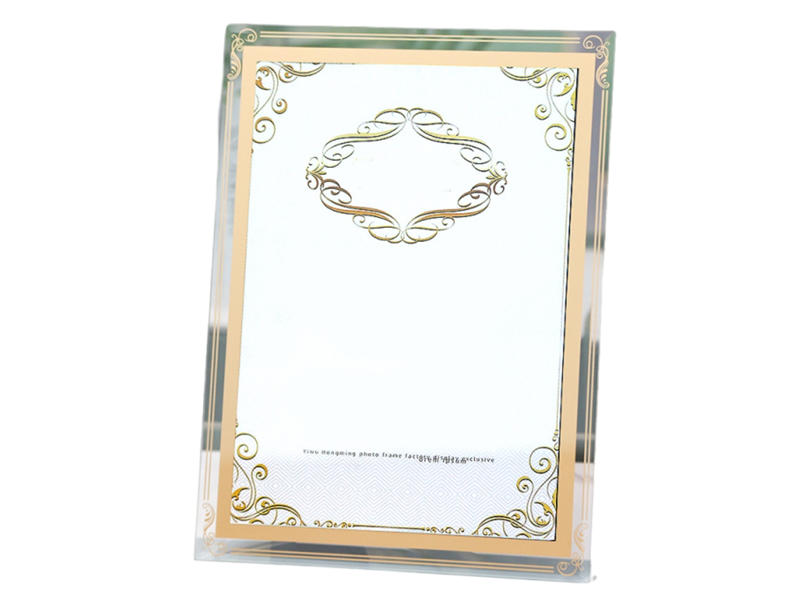 VVJIJILLY Porta Fotos De Vidro Cristal 5 Polegadas Para Casamento, Estúdio Fotográfico E Certificados
