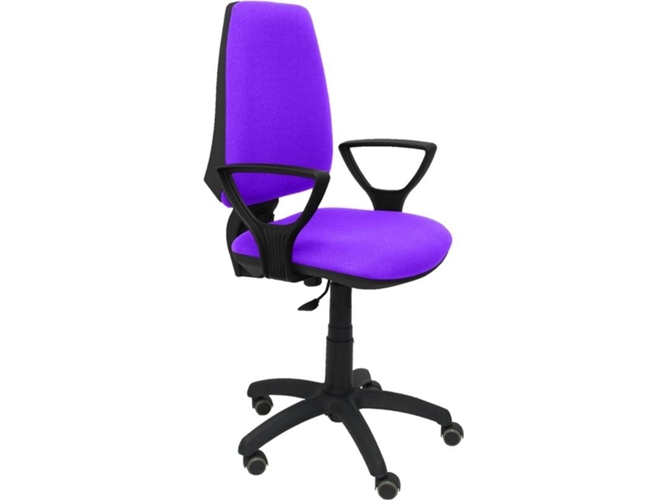 Silla de Escritorio Operativa PYC Elche CP Morado BF RP con ruedas antiarañazos (Brazos Fijos - Tejido)