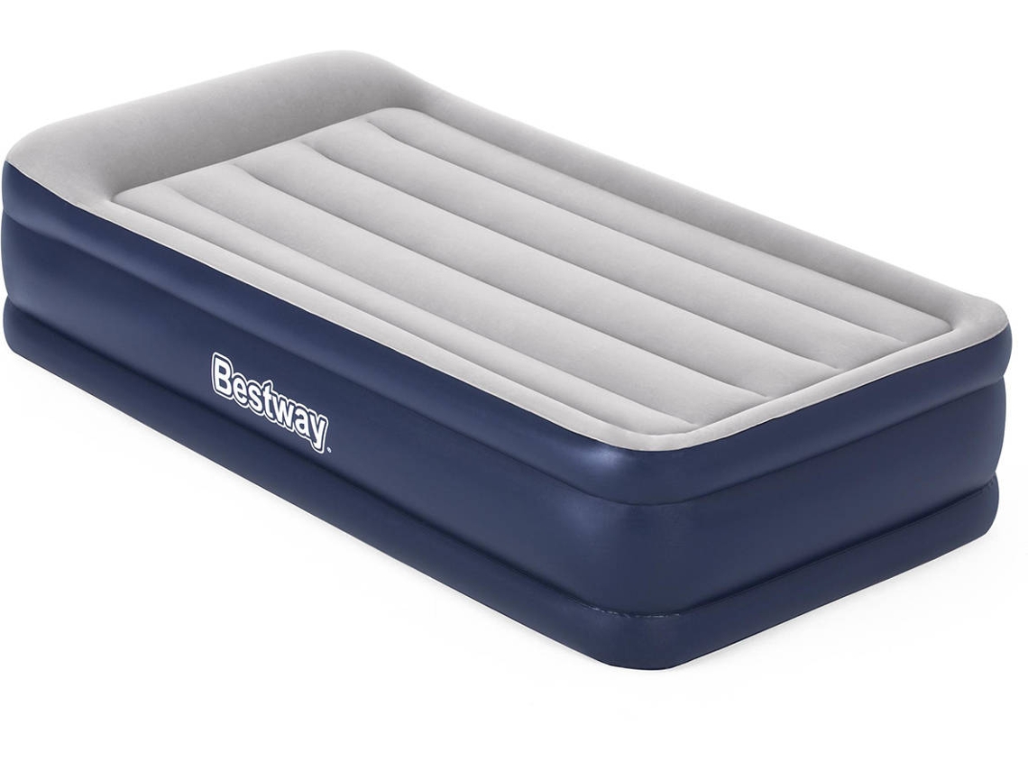 Cama Hinchable Individual BESTWAY 191x97x46 cm Inflador Integrado Gris