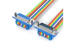 Cable de extensión DB15 macho a hembra, cable de datos DB15 para computadoras e instrumentos industriales LALAMOLI