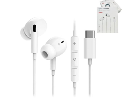 Auriculares Type-C Headset para Apple Iphone 14 Blanco
