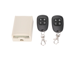 Kit Transmisor-receptor Universal De 4 Canales Y 433 Mhz Con Relé De Llave De Control Remoto Inalámbrico Para Luz De Puerta Eléctrica De 24 V.