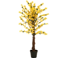 Planta Artificial EUROPALMS Forsythia (Amarillo - 120 cm)