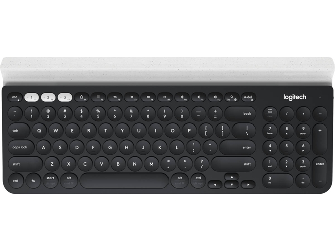 Teclado LOGITECH K780 (Inalámbrico - Layout US - Teclado Numérico)