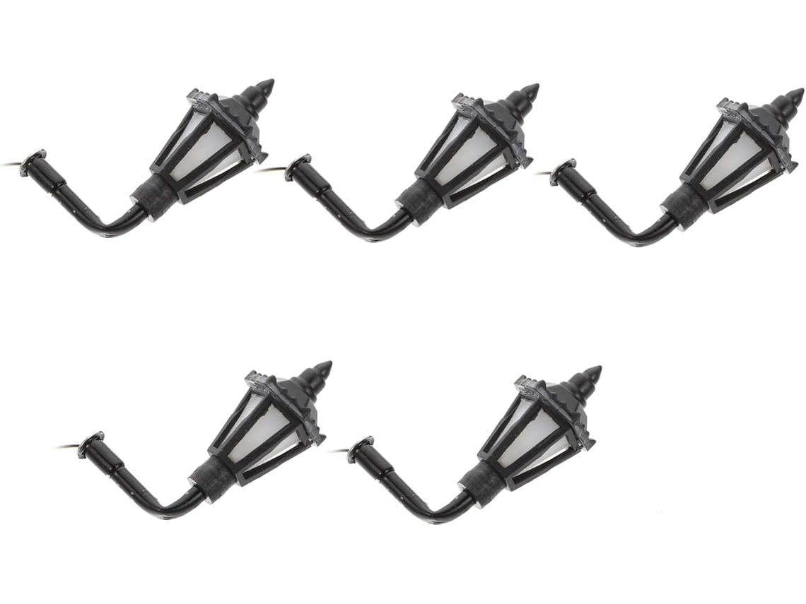 Juego de 5 apliques de pared en miniatura, 3 V, luz cálida, para interior y jardín. Gokoco