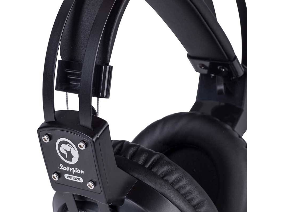 emitir En la cabeza de Pantano Auriculares Gaming SCORPION MA-HG9028 (Con Micrófono - Negro)