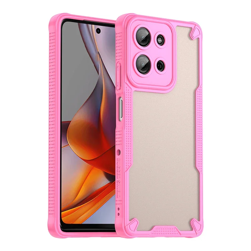 (rosa, Motorola Moto G55) Funda De Policarbonato Para Teléfonos Motorola, Agradable Al Tacto, Carcasa Protectora Rígida A Prueba De Golpes.