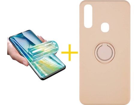 Carcasa + Protector de Pantalla para Samsung Galaxy A20e ACCETEL Rosa Pastel