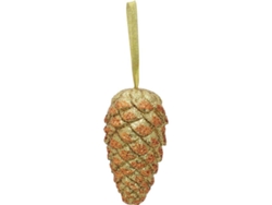 Decoracion De Navidad EUROPALMS Piña con Glitter (Dorado - 18 cm)