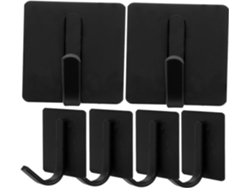 Juego 6 Ganchos Decorativos Pared Toallas Llaves Dormitorio Montaje Adhesivo Herramientas Baño