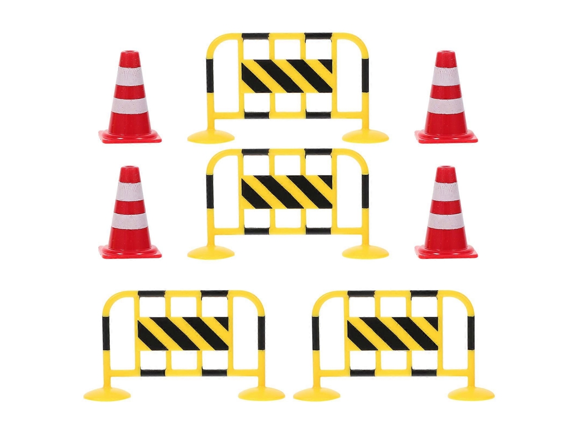 8 mini conos de tráfico, coloridas señales de carretera para aprender y jugar - Rosewell