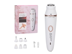 Afeitadora Eléctrica 7 En 1 Usb Lavable Entera Blanca Recargable Inalámbrica Cortadora De Pelo
