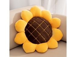 Rebe-almohada De Suelo En Forma De Girasol Suave Con Relleno De Algodón Pp Decoración Hogar 49cm