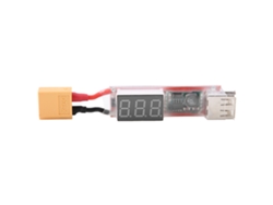Cargador Convertidor De Baterías De Litio Xt60 2s-6s 5v Con Pantalla Digital De Voltaje