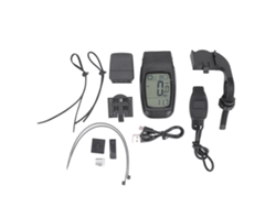 Ordenador De Bicicleta Impermeable Ip64 Con Pantalla Lcd Grande Iluminada Contador De Velocidad Y Kilómetros Luz Led Y Claxon