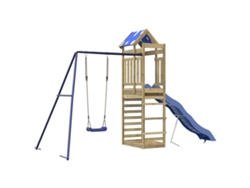 Parque Infantil De Exterior VIDAXL Marrón Madera de pino impregnada (411.5x185x239cm)
