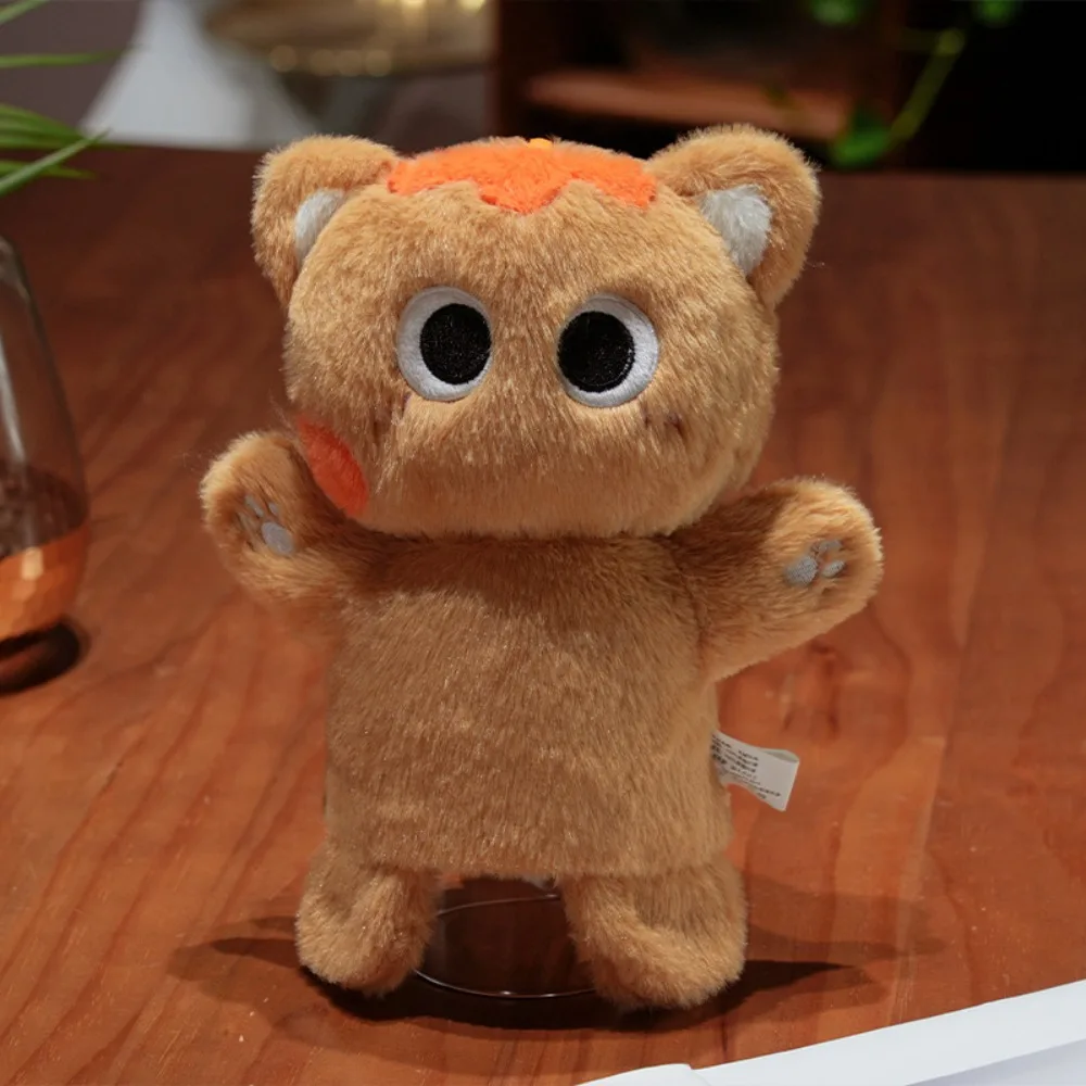 (naranja) Marioneta De Mano De Gato, Juguete De Peluche Realista Para Contar Historias, Juguete Interactivo Suave