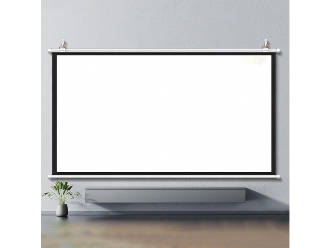 Pantalla De Proyección 4:3/16:9, Pantalla Enrollable Manual 4k, Pantalla Para Proyector Para El Hogar,