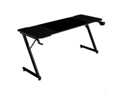 Mesa de juego ergonómica y funcional Mars Gaming Mgd X160 negra de 160 cm
