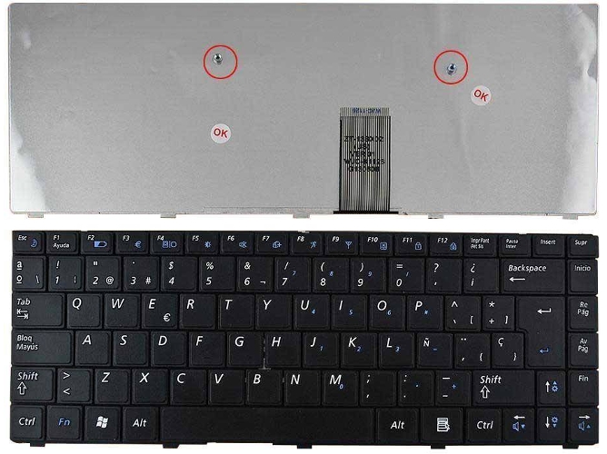 Teclado para Portátil Samsung R420 R423 R425 R428 R429 R439 R440 R467 R468 R470 R480 Negro