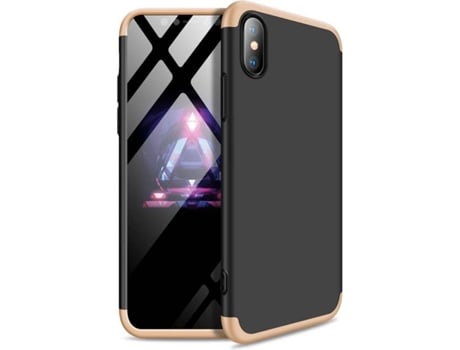 Carcasa iPhone Xs Max GKK 360 Negro - Dorado