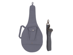 Bolsa Unisex Para Raqueta De Tenis Con Correa Ajustable, Lona Gris, Para Una Raqueta.