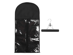 Bolsa De Almacenamiento Para Extensiones De Pelo Portátil Impermeable Con Cremallera Para Viajes Y Uso Diario Negro