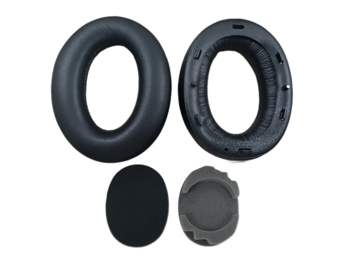 Accesorios para auriculares compatibles con Sony WH 2000XM2 Black Protein Ear Tip 2 Packs con almohadillas de algodón Yunzii