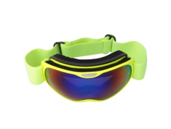Gafas de exterior para niños, resistentes al viento, de doble capa, antivaho, para esquí y snowboard (amarillas)