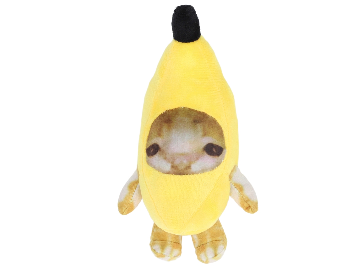 Ats-juguete De Peluche Gatso Plátano Divertido Para Aliviar El Estrés, Cute Cartoon Suave, Regalo Y Decoración Hogar 30cm