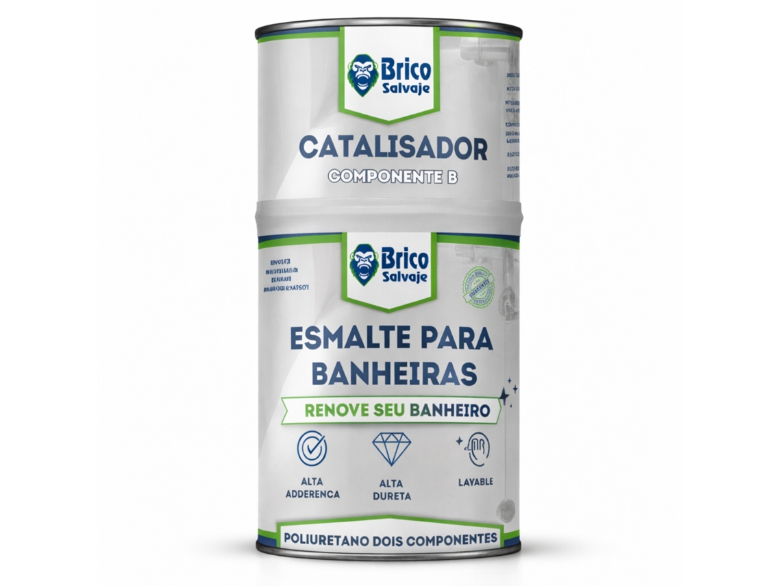 Pintura Para Bañeras Acabado Mate Blanco Ceramico Aniston 600+150 Ml