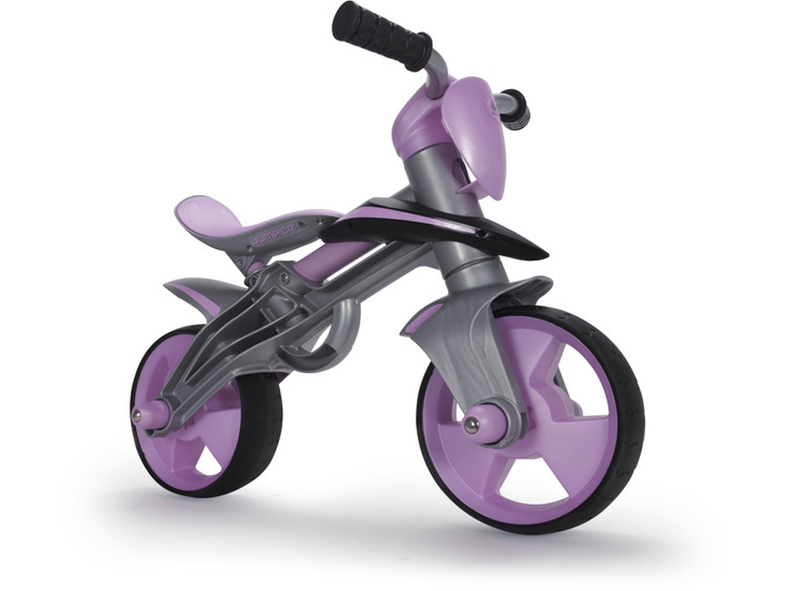Bicicleta INJUSA Jumper Balance Bike con Casco Rosa (Edad Mínima: 2 años - 76 x 43 x 55 cm)