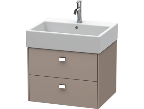 Mueble bajo encimera DURAVIT Brioso 58,4 x 45,9 cm 2 cajones con sifón y delantal para lavabo Vero Air 235060