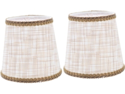 2 Piezas De Pantallas De Tela Europeas Para Lámparas Colgantes, Decoración De Interiores, Protección Contra La Luz Y